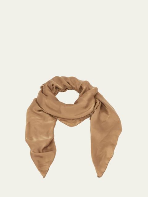 SAINT LAURENT YSL Silk Square Scarf