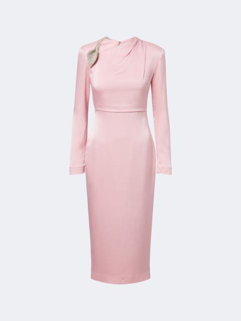 RACHEL GILBERT Oryx embellished crêpe satin cocktail dress
