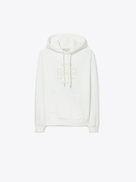 TORY BURCH Heavy French Terry Logo Hoodie