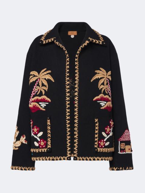 Alanui Remember Me embroidered virgin wool jacket