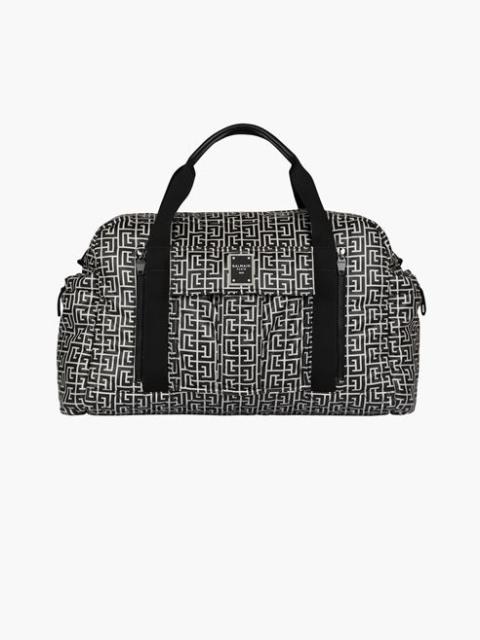 Balmain Nylon travel bag with bicolor Balmain monogram