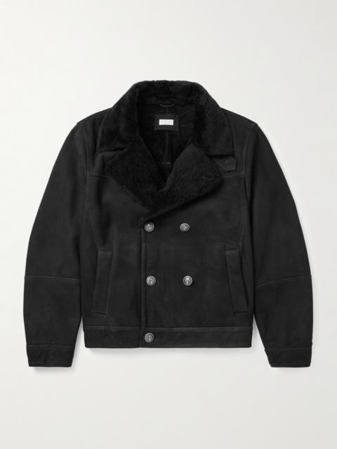Brunello Cucinelli Double-Breasted Shearling Jacket