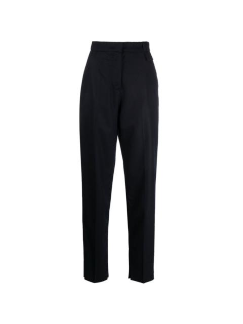 high-waisted virgin wool-blend trousers