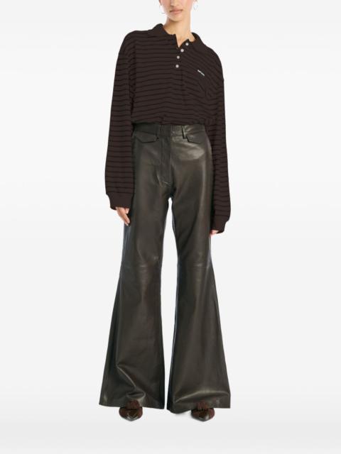 ROTATE long-sleeve polo top