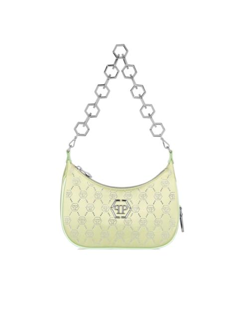 PHILIPP PLEIN Monogram Satin shoulder bag