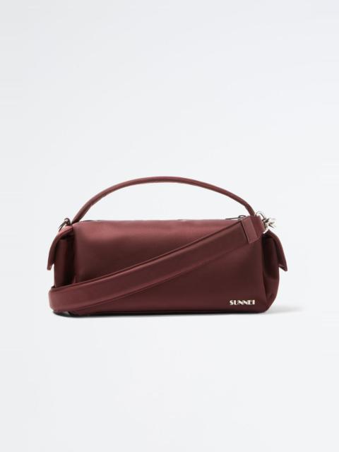 SUNNEI BORDEAUX NYLON LABAULETTO BAG