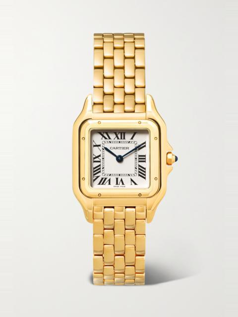 Panthère de Cartier 27mm medium 18-karat gold watch