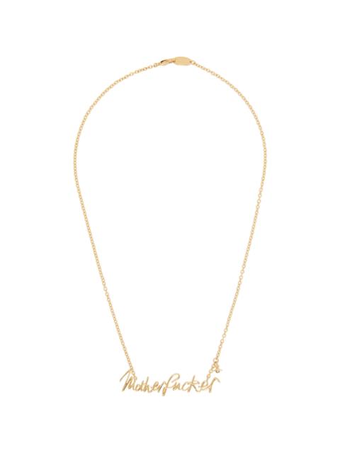 Vivienne Westwood Man. 'Motherfucker' Pendant Necklace