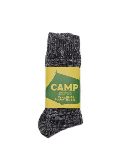 The Real McCoys The Real McCoy’s MA23110 Outdoor Wool Socks ‘Camp’ Charcoal