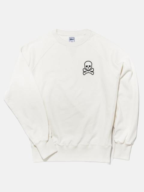 J. PRESS WHITE SKULL AND CROSSBONES SWEATSHIRT