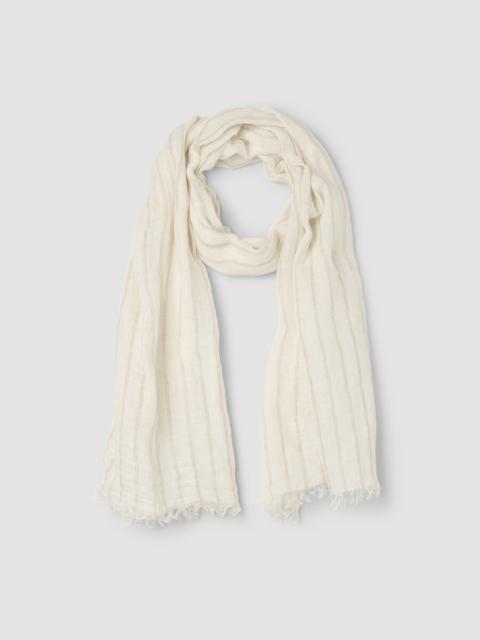 EILEEN FISHER Striped Organic Linen Scarf