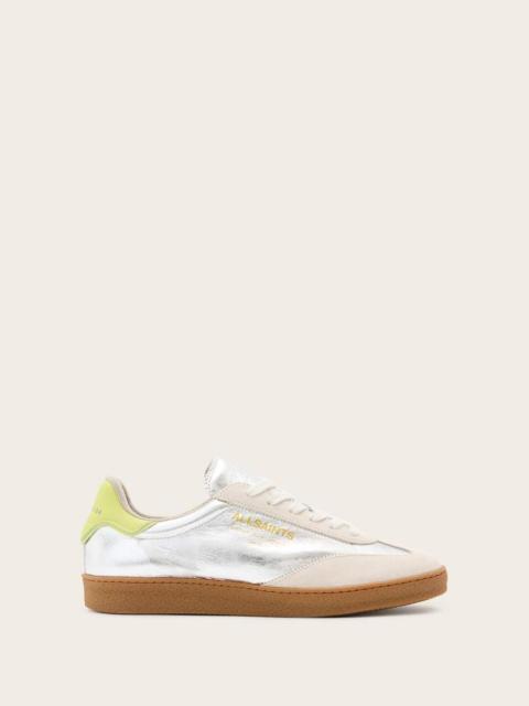 ALLSAINTS THELMA METALLIC LOW TOP SNEAKERS