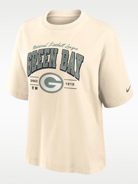Nike Green Bay Packers Vintage Mod Boxy Women's Nike NFL T-Shirt
