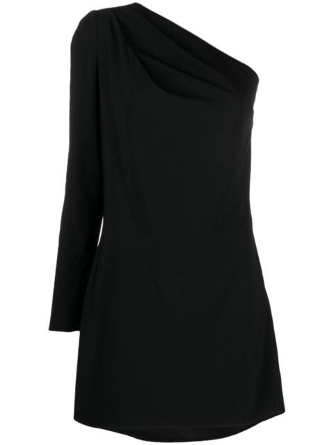 DSQUARED2 single-sleeve pleat-detail minidress