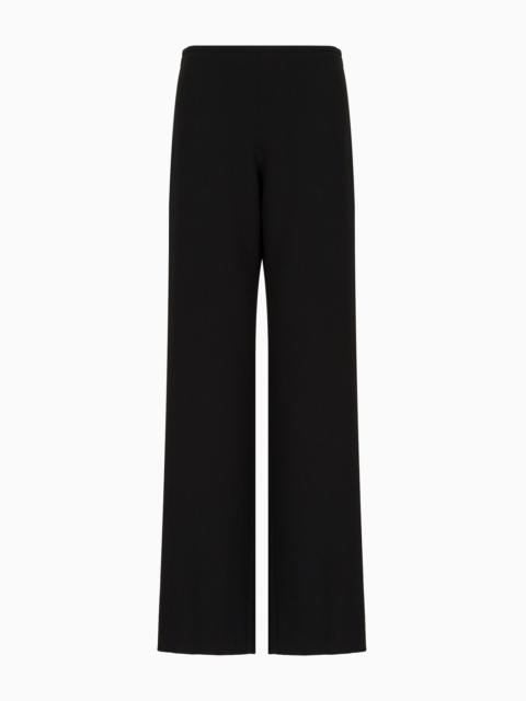 Cady crêpe palazzo trousers