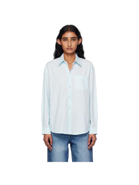 A.P.C. Blue Logo Boyfriend Shirt
