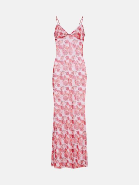 BANANHOT Solay floral lace-trimmed maxi dress