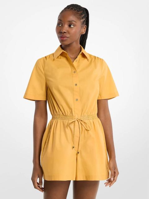 MICHAEL KORS Cotton Poplin Romper