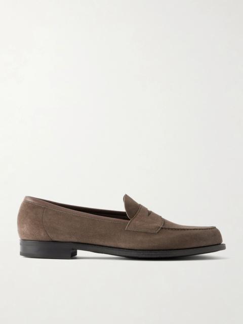 EDWARD GREEN Pimlico Suede Penny Loafers