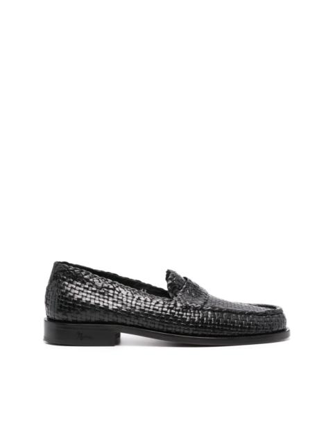 Marni interwoven-design leather loafers