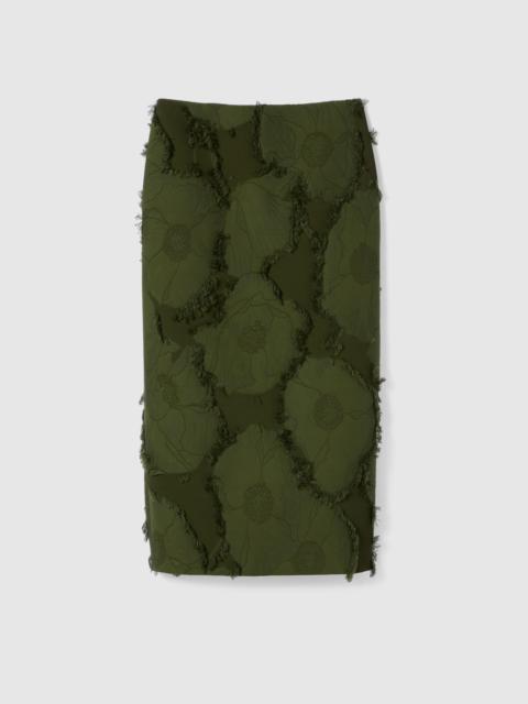GUCCI Cotton wool blend mid-length skirt