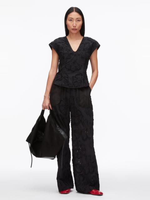 3.1 Phillip Lim Embroidered Cap Sleeve Top