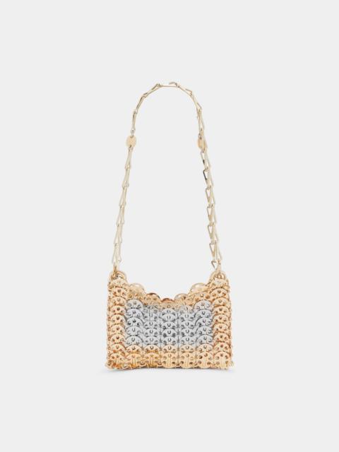 rabanne ICONIC GOLD AND SILVER NANO 1969 BAG