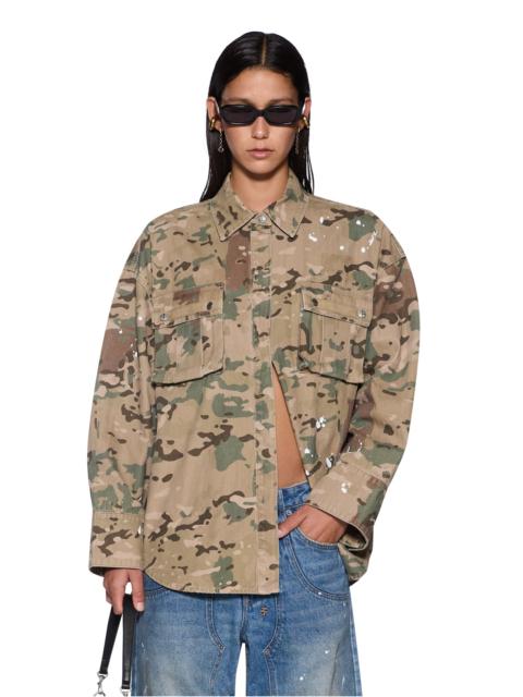Ksubi ASTRA CARGO LS SHIRT WOODLAND CAMO