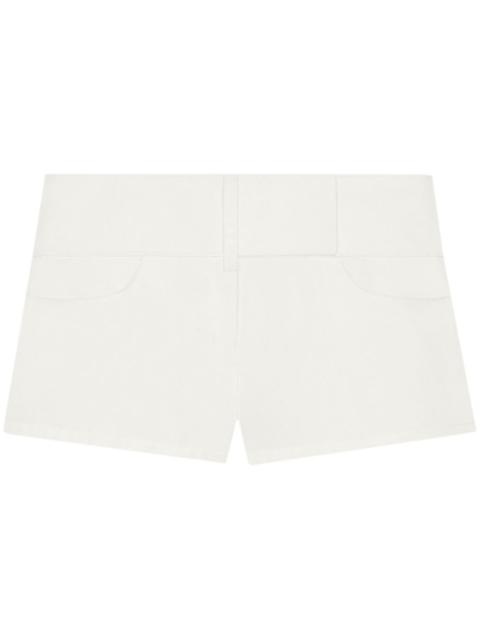 courrèges belted shorts