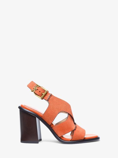 MICHAEL KORS Raven Suede Block Heel Sandal