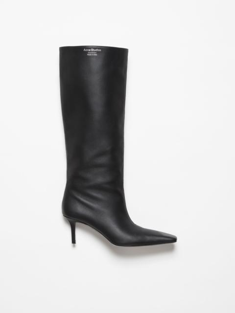Leather boots - Black