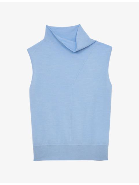 REISS Honey Sleeveless Wool Top