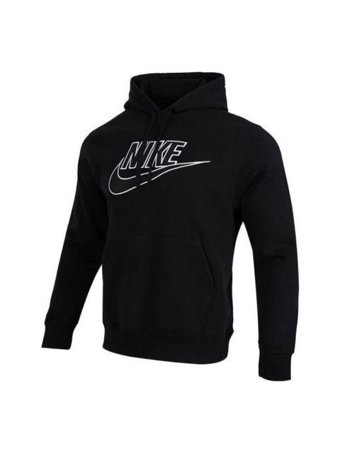 Nike Nike Sportswear Club Fleece Graphic Pullover Hoodie 'Black' DX1518-010