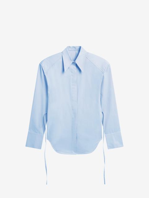 The Frankie Shop Bec Padded Shirt - Light Blue