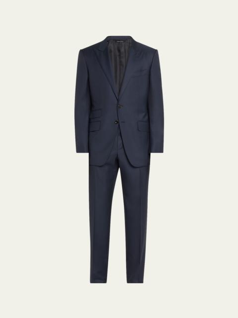 Men's Modern Fit Sharkskin Suit