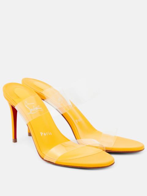 Christian Louboutin Just Nothing 85 PVC mules
