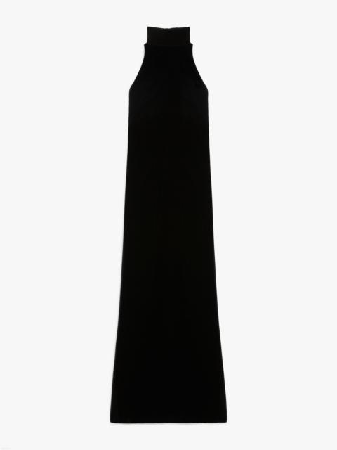 Max Mara ARMIDA Long dress in sateen velvet | REVERSIBLE