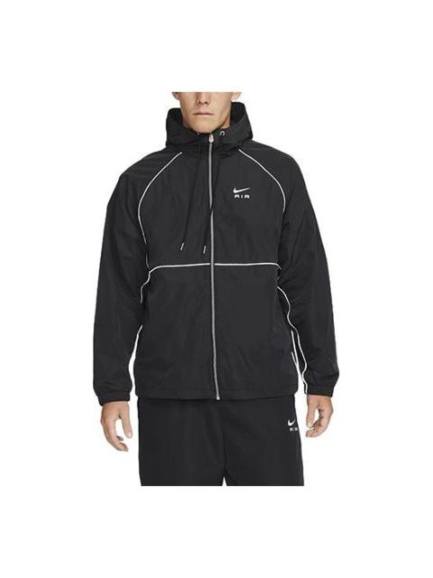 Nike 나이키 대조 색깔 로고 뜨개질을 한 까마귀 재킷 검정 DQ4214-010
