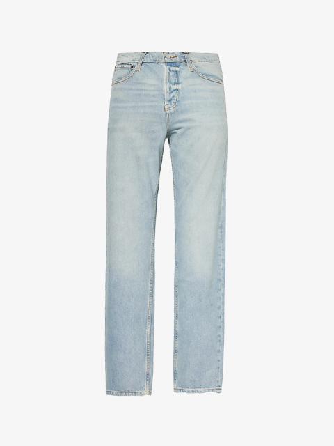 The Straight regular-fit stretch-denim jeans
