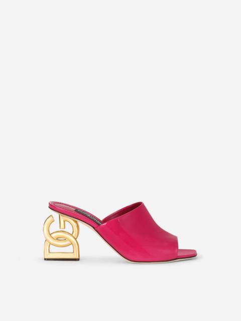 Dolce & Gabbana 3.5 헥타르의 특허 가죽 mules