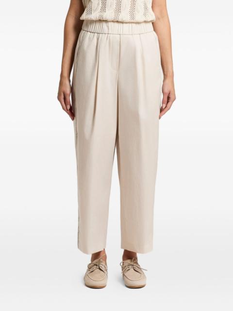 PESERICO elasticated-waist trousers
