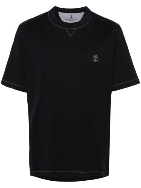 Brunello Cucinelli Brunello Cucinelli Contrast-stitching T-shirt