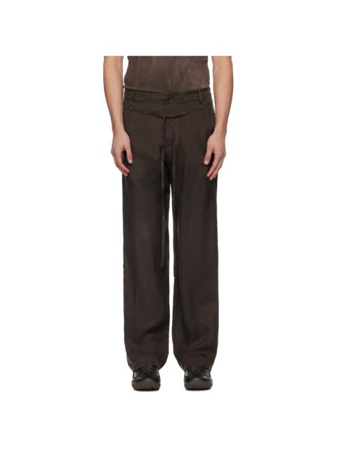 POST ARCHIVE FACTION (PAF) Brown Single Drifter Trousers