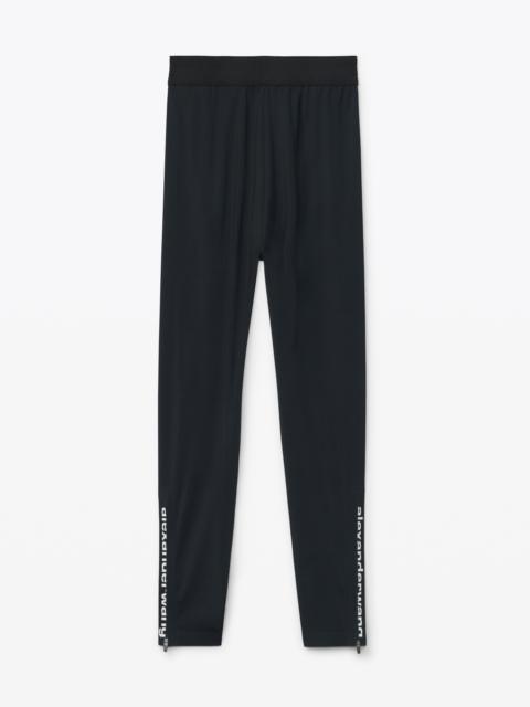 Alexander Wang COMPACT LOGO LEGGING IN STRETCH KNIT