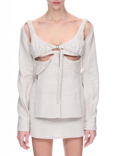 ELENA VELEZ Cut-Out Chemise