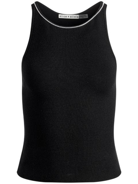 Alice + Olivia Allen rhinestone-embellished tank top