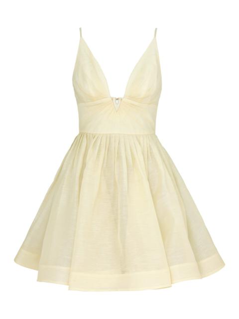 Zimmermann ILLUMINATE V NECK MINI DRESS