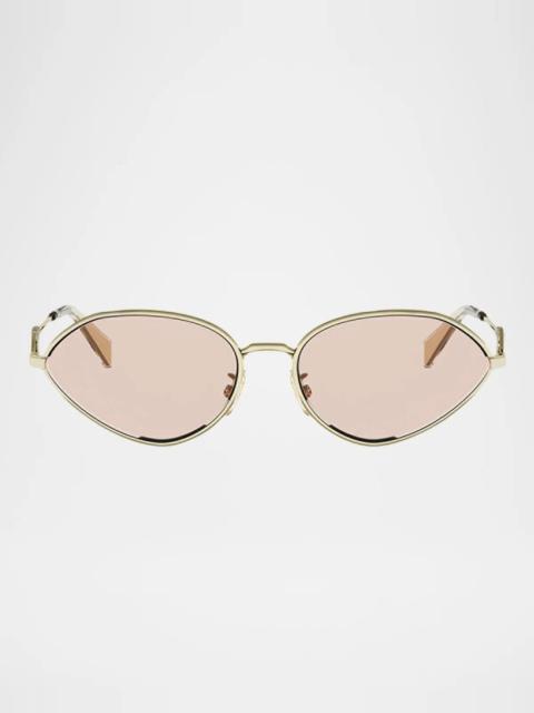 CELINE Wired 58MM Oval Sunglasses