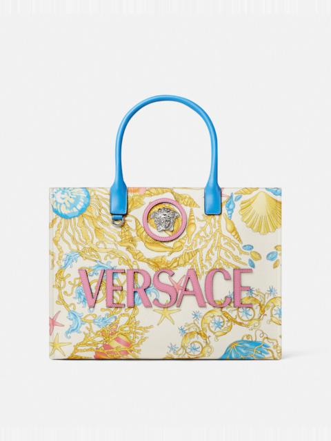 VERSACE Underwater Barocco La Medusa Large Tote Bag