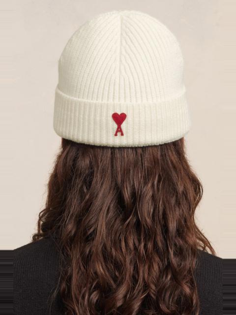 AMI Paris Red Ami De Coeur Beanie